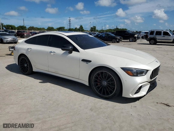 2019 Mercedes-Benz AMG GT with VIN WDD7X8JB5KA005089, listed as a Copart auction lot 66519814 with 51,450 mi miles and Salvage Title. Bid and sale history available at carsss.com. Image 4.