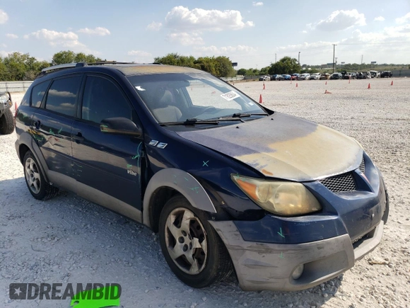 2003 Pontiac Vibe with VIN 5Y2SL62873Z436379, listed as a Copart auction lot 71825604 with 154,945 mi miles and Salvage Title. Bid and sale history available at carsss.com. Image 4.