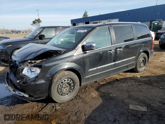 2013 Chrysler Town & Country Limited with VIN 2C4RC1GG1DR766970, listed as a Copart auction lot 48457405 with 183,789 mi miles and Clean Title. Bid and sale history available at carsss.com. Image 1.