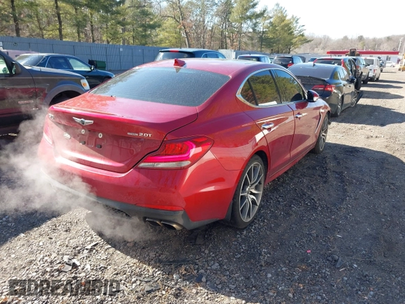 2019 Genesis G70 Advanced with VIN KMTG44LA7KU026820, listed as a IAAI auction lot 41706925 with 56,584 mi miles and . Bid and sale history available at DreamBid. Image 4.