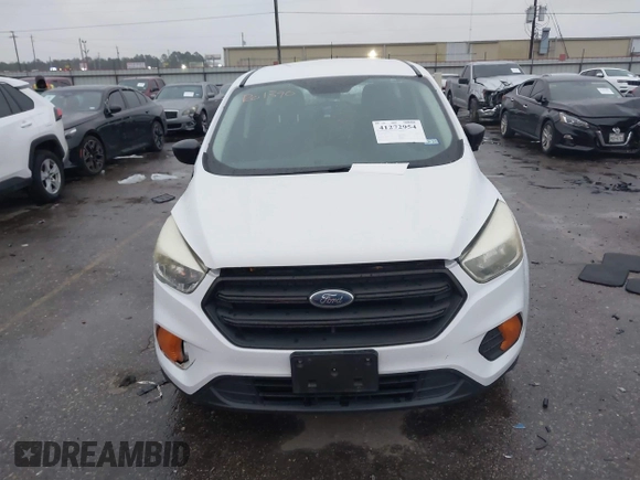 2017 Ford Escape S with VIN 1FMCU0F70HUD94573, listed as a IAAI auction lot 41272954 with 91,546 mi miles. Bid and sale history available at carsss.com. Image 12.