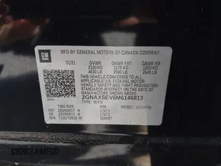 2021 Chevrolet Equinox LS z VIN 2GNAXSEV6M6146813, wystawiony jako IAAI lot #41630889 z przebiegiem 67 592 mil mil oraz . Historia ofert i sprzedaży dostępna na DreamBid. Obrazek 9.