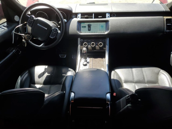 2017 Land Rover Range Rover Sport HSE with VIN SALWR2FV9HA677335, listed as a Copart auction lot 55088705 with 124,453 mi miles and Salvage Title. Bid and sale history available at DreamBid. Image 8.