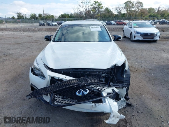 2020 Infiniti Q50 Luxe with VIN JN1EV7AP8LM200846, listed as a IAAI auction lot 41561135 with 45,569 mi miles and . Bid and sale history available at DreamBid. Image 13.
