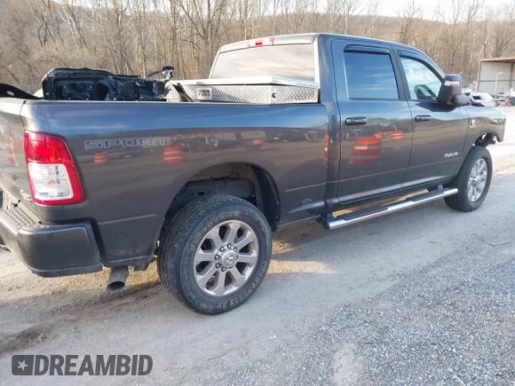 2023 Ram 2500 Big Horn with VIN 3C6UR5DL6PG519124, listed as a IAAI auction lot 41851548 with 10,334 mi miles. Bid and sale history available at carsss.com. Image 4.