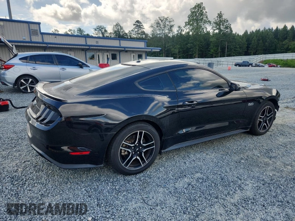 2019 Ford Mustang GT with VIN 1FA6P8CF1K5111835, listed as a Copart auction lot 65115505 with 89,899 mi miles and Salvage title. Bid and sale history available at DreamBid. Image 3.