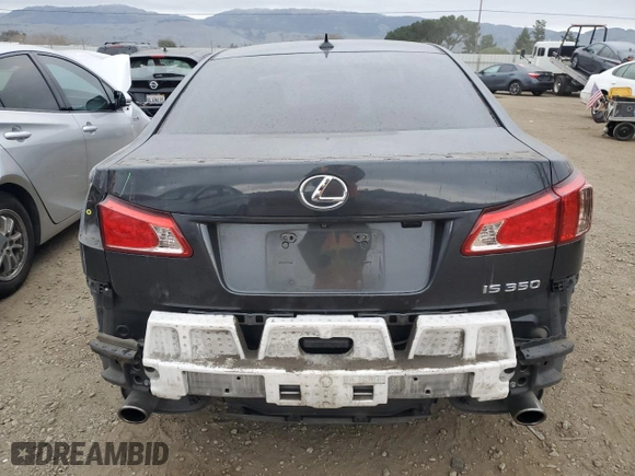 2011 Lexus IS 350 with VIN JTHBE5C22B5025247, listed as a Copart auction lot 43453355 with 228,348 mi miles and Salvage Title. Bid and sale history available at carsss.com. Image 6.