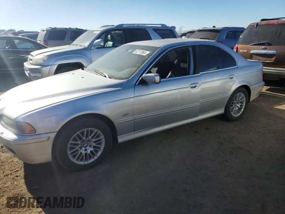 2003 BMW 5 Series 530iA with VIN WBADT63413CK36974, listed as a Copart auction lot 83712964 with 0 mi miles and Clean Title. Bid and sale history available at carsss.com. Image 1.
