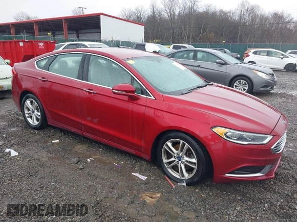 2018 Ford Fusion SE with VIN 3FA6P0HD2JR239408, listed as a IAAI auction lot 40846529 with 56,451 mi miles. Bid and sale history available at carsss.com. Image 1.