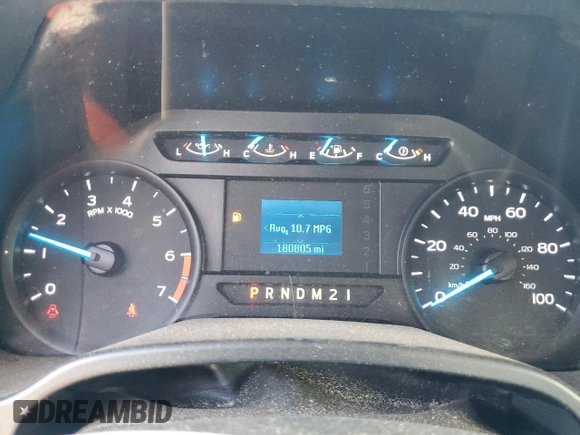 2017 Ford F-250 XLT with VIN 1FT7X2A62HED58949, listed as a Copart auction lot 87356484 with 180,805 mi miles and Salvage title. Bid and sale history available at DreamBid. Image 9.