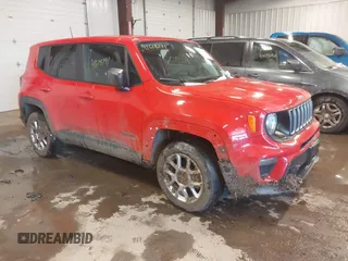 2023 Jeep Renegade Upland with VIN ZACNJDB11PPP16097, listed as a IAAI auction lot 41618191 with 47,939 mi miles. Bid and sale history available at carsss.com. Image 1.