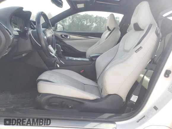2021 Infiniti Q60 Luxe with VIN JN1EV7KK0MM410099, listed as a Copart auction lot 48942315 with 34,017 mi miles and Salvage Title. Bid and sale history available at DreamBid. Image 7.