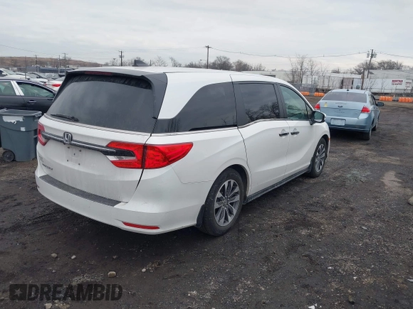 2023 Honda Odyssey EX-L with VIN 5FNRL6H64PB057372, listed as a IAAI auction lot 41306641 with 133,803 mi miles. Bid and sale history available at carsss.com. Image 4.