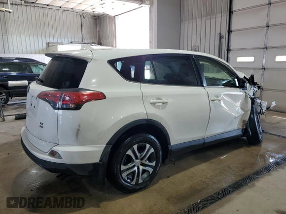 2018 Toyota RAV4 LE with VIN JTMBFREV7JJ227178, listed as a Copart auction lot 63841575 with Not provided miles and Salvage title. Bid and sale history available at DreamBid. Image 3.