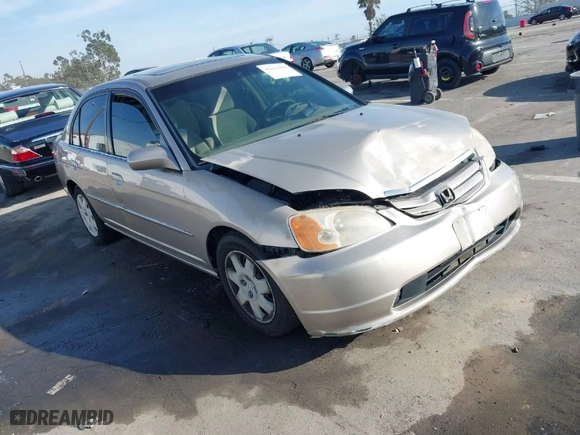 2002 Honda Civic EX with VIN 2HGES26812H602530, listed as a IAAI auction lot 41616488 with 297,137 mi miles. Bid and sale history available at carsss.com. Image 1.