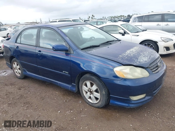 2003 Toyota Corolla CE with VIN 2T1BR32E33C029785, listed as a IAAI auction lot 42147204 with 284,900 mi miles and . Bid and sale history available at DreamBid. Image 1.
