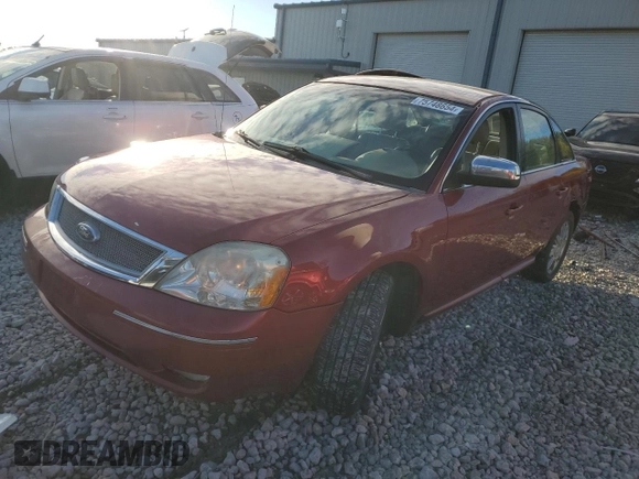 2007 Ford Five Hundred Limited with VIN 1FAHP25197G134993, listed as a Copart auction lot 75748654 with 0 mi miles and Clean Title. Bid and sale history available at carsss.com. Image 1.