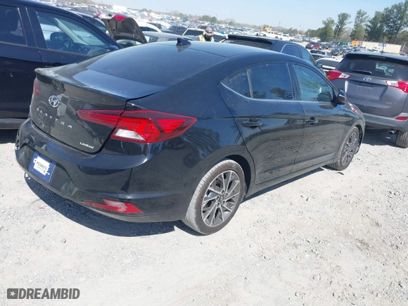 2019 Hyundai Elantra SEL with VIN 5NPD84LF7KH473417, listed as a IAAI auction lot 41903516 with 70,088 mi miles. Bid and sale history available at carsss.com. Image 4.