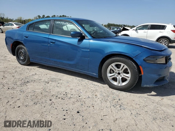2022 Dodge Charger SXT with VIN 2C3CDXBG1NH255476, listed as a Copart auction lot 49977035 with 45,705 mi miles and Salvage Title. Bid and sale history available at DreamBid. Image 4.