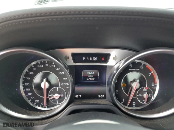 2016 Mercedes-Benz SL-Class SL 63 AMG with VIN WDDJK7EAXGF041905, listed as a Copart auction lot 45044284 with 27,859 mi miles. Bid and sale history available at carsss.com. Image 9.
