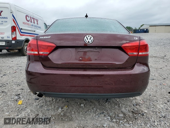 2014 Volkswagen Passat Wolfsburg Edition with VIN 1VWAS7A30EC028920, listed as a Copart auction lot 57174285 with 129,797 mi miles and Salvage title. Bid and sale history available at DreamBid. Image 6.