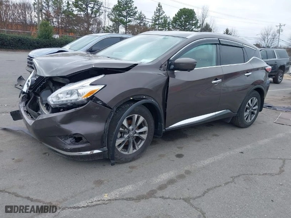 2016 Nissan Murano S with VIN 5N1AZ2MG5GN158467, listed as a IAAI auction lot 41545977 with 143,146 mi miles. Bid and sale history available at carsss.com. Image 2.