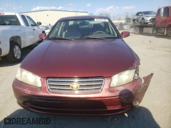 2001 Toyota Camry CE with VIN JT2BG22K710600636, listed as a Copart auction lot 45996145 with 214,355 mi miles and Salvage Title. Bid and sale history available at carsss.com. Image 5.
