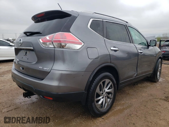 2015 Nissan Rogue SL с VIN 5N1AT2MV2FC897029, выставлен на аукционе Copart как лот 55111715 с пробегом Не указан миль и Списание • Salvage title. История ставок и продаж доступна на DreamBid. Изображение 3.