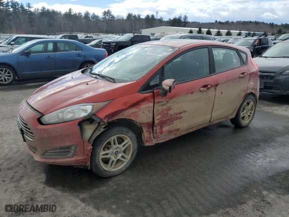 2018 Ford Fiesta SE with VIN 3FADP4EJ9JM103119, listed as a Copart auction lot 46050025 with 34,254 mi miles and Salvage Title. Bid and sale history available at carsss.com. Image 1.