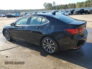 2015 Acura TLX Advance with VIN 19UUB2F79FA009585, listed as a Copart auction lot 48476795 with 89,985 mi miles and Salvage title. Bid and sale history available at DreamBid. Image 2.