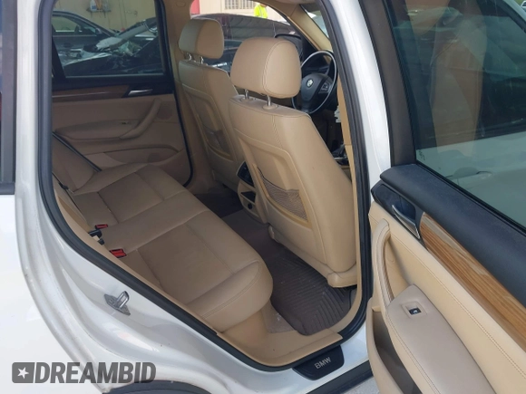 2014 BMW X3 xDrive28i with VIN 5UXWX9C57E0D26565, listed as a IAAI auction lot 42173843 with 110,266 mi miles and . Bid and sale history available at DreamBid. Image 8.
