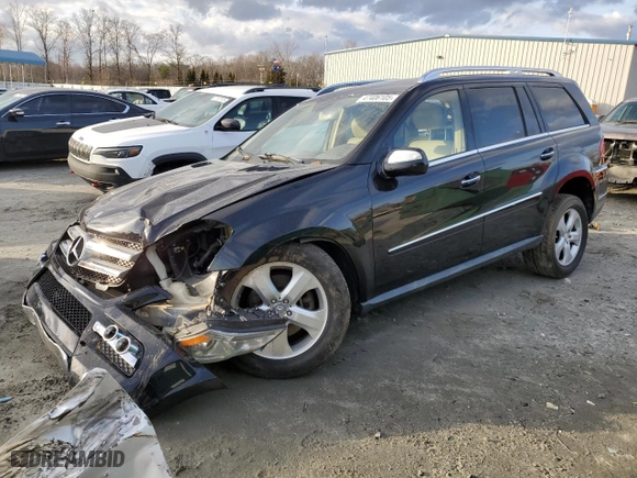2010 Mercedes-Benz GL-Class GL 450 with VIN 4JGBF7BE0AA585453, listed as a Copart auction lot 47406105 with 188,890 mi miles and Salvage Title. Bid and sale history available at carsss.com. Image 1.