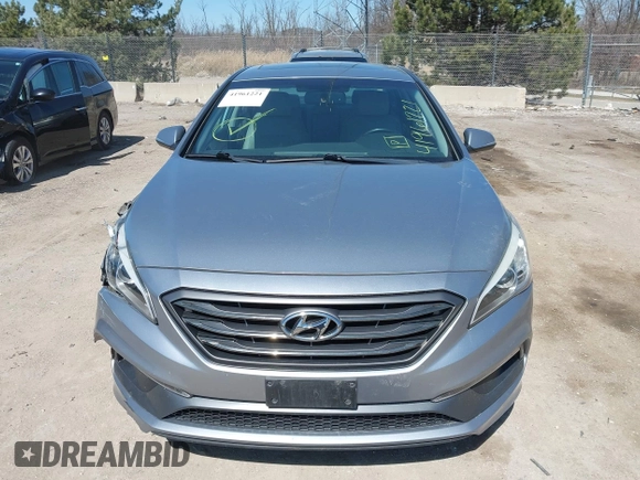 2016 Hyundai Sonata Sport with VIN 5NPE34AF7GH329539, listed as a IAAI auction lot 41961221 with 68,018 mi miles and . Bid and sale history available at carsss.com. Image 12.