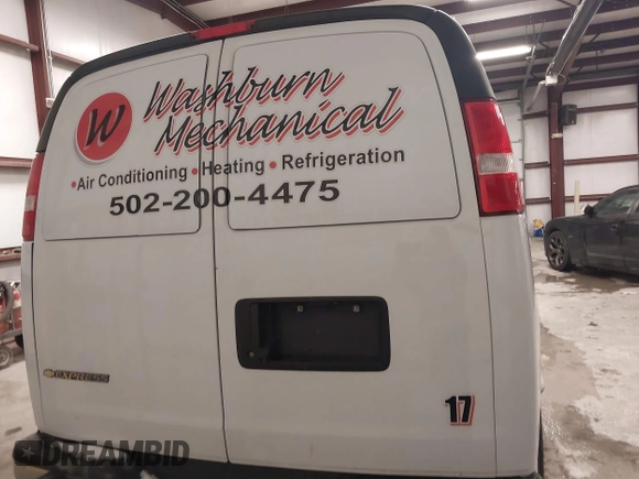 2021 Chevrolet Express Cargo with VIN 1GCWGAFP3M1193924, listed as a IAAI auction lot 41570565 with 70,337 mi miles and . Bid and sale history available at DreamBid. Image 16.