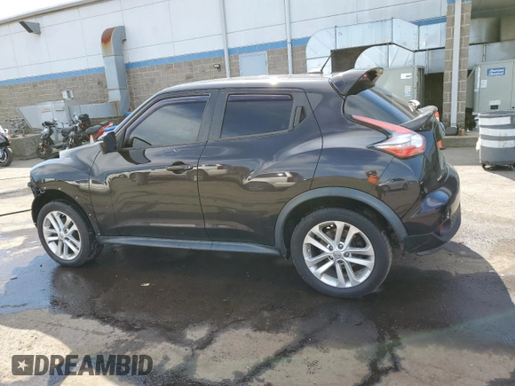2015 Nissan Juke S with VIN JN8AF5MV6FT560090, listed as a Copart auction lot 53030815 with 107,603 mi miles and Salvage Title. Bid and sale history available at carsss.com. Image 2.