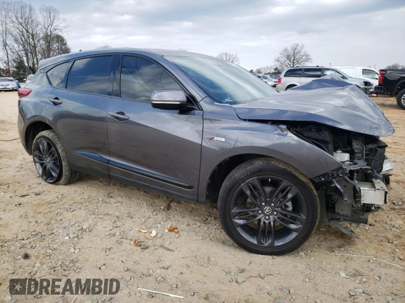2019 Acura RDX w/A-Spec Pkg with VIN 5J8TC1H66KL014684, listed as a Copart auction lot 42556565 with 96,793 mi miles and Salvage title. Bid and sale history available at DreamBid. Image 4.