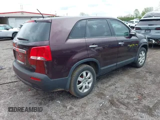 2012 Kia Sorento LX with VIN 5XYKT3A17CG232232, listed as a IAAI auction lot 42086474 with 134,734 mi miles. Bid and sale history available at carsss.com. Image 4.