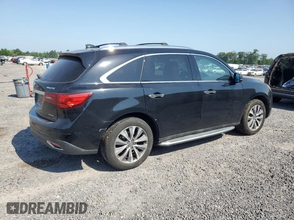 2014 Acura MDX Technology with VIN 5FRYD4H42EB031859, listed as a Copart auction lot 62198125 with 154,400 mi miles and Salvage title. Bid and sale history available at DreamBid. Image 3.