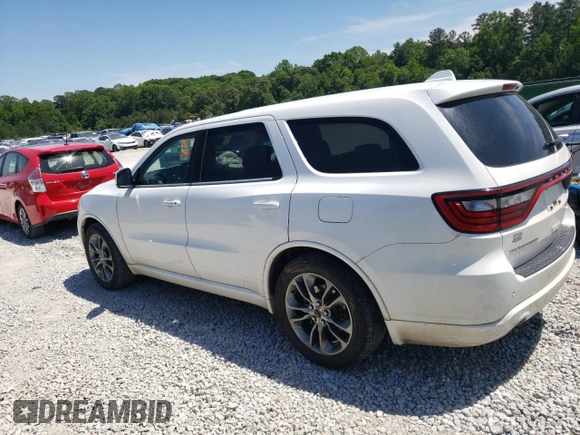 2020 Dodge Durango GT with VIN 1C4RDHDG9LC166151, listed as a Copart auction lot 55627605 with 126,651 mi miles and Salvage title. Bid and sale history available at DreamBid. Image 2.