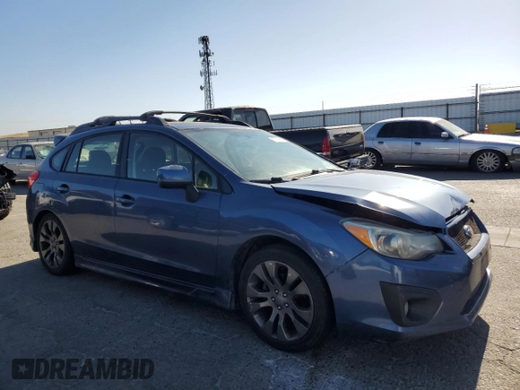 2013 Subaru Impreza Special Sports Premium with VIN JF1GPAL67D2217593, listed as a Copart auction lot 57639915 with 190,878 mi miles and Salvage title. Bid and sale history available at DreamBid. Image 4.