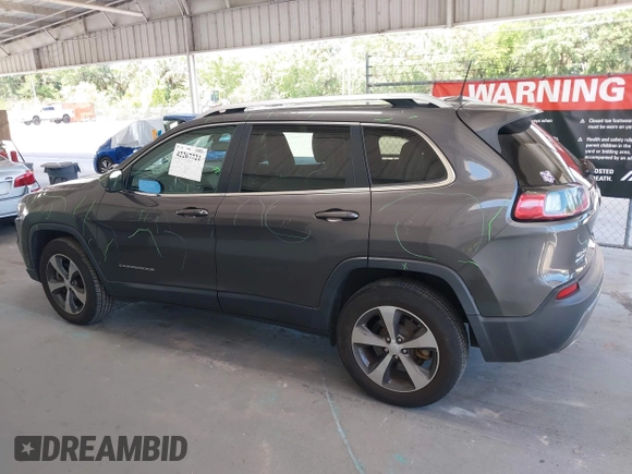 2019 Jeep Cherokee Limited with VIN 1C4PJMDX6KD303225, listed as a IAAI auction lot 42267721 with 70,857 mi miles and . Bid and sale history available at DreamBid. Image 14.