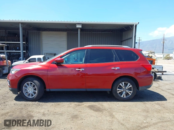 2018 Nissan Pathfinder SV with VIN 5N1DR2MM2JC640660, listed as a IAAI auction lot 41755834 with 76,801 mi miles and . Bid and sale history available at DreamBid. Image 14.