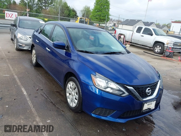 2019 Nissan Sentra S with VIN 3N1AB7AP5KY302334, listed as a IAAI auction lot 41963594 with 225,061 mi miles. Bid and sale history available at carsss.com. Image 1.