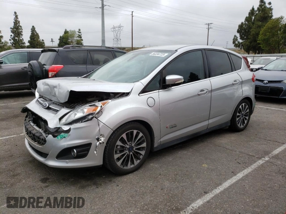 2017 Ford C-Max Energi Titanium with VIN 1FADP5FU3HL102770, listed as a Copart auction lot 56334723 with 77,388 mi miles. Bid and sale history available at carsss.com. Image 1.