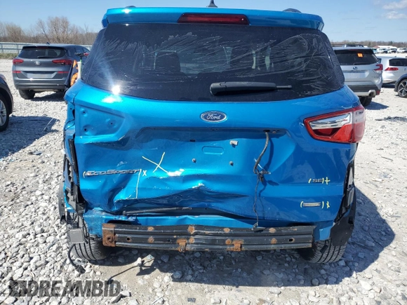 2018 Ford EcoSport SE with VIN MAJ3P1TE4JC238865, listed as a Copart auction lot 51998115 with 95,628 mi miles and Clean Title. Bid and sale history available at DreamBid. Image 6.