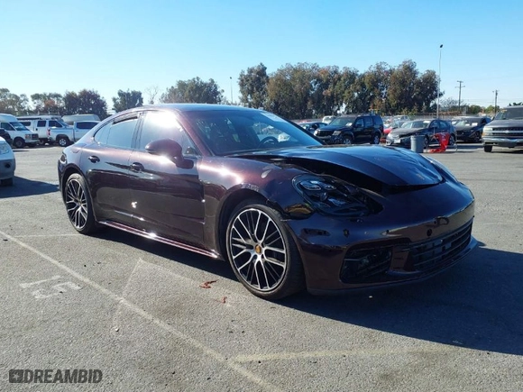 2022 Porsche Panamera with VIN WP0AJ2A73NL102133, listed as a IAAI auction lot 41047372 with 16,545 mi miles. Bid and sale history available at carsss.com. Image 1.