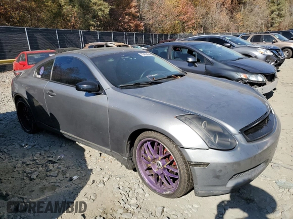 2007 Infiniti G35 Coupe with VIN JNKCV54E17M902823, listed as a Copart auction lot 78469454 with 0 mi miles and Salvage Title. Bid and sale history available at carsss.com. Image 4.