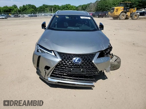 2022 Lexus UX 250h with VIN JTHX9JBH3N2058322, listed as a Copart auction lot 61646505 with 46,297 mi miles and Salvage title. Bid and sale history available at DreamBid. Image 14.