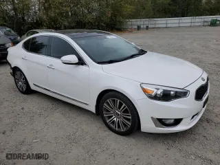 2014 Kia Cadenza Premium with VIN KNALN4D75E5162825, listed as a Copart auction lot 71092014 with 99,637 mi miles and Salvage Title. Bid and sale history available at carsss.com. Image 4.