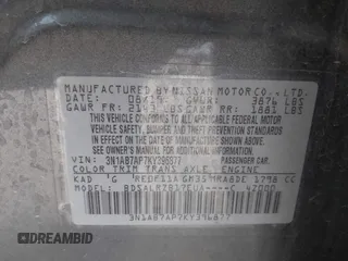 2019 Nissan Sentra SR with VIN 3N1AB7AP7KY396877, listed as a IAAI auction lot 41514023 with 71,686 mi miles and . Bid and sale history available at DreamBid. Image 9.